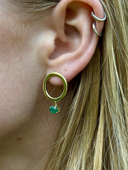 Aurelia Green Onyx Drops