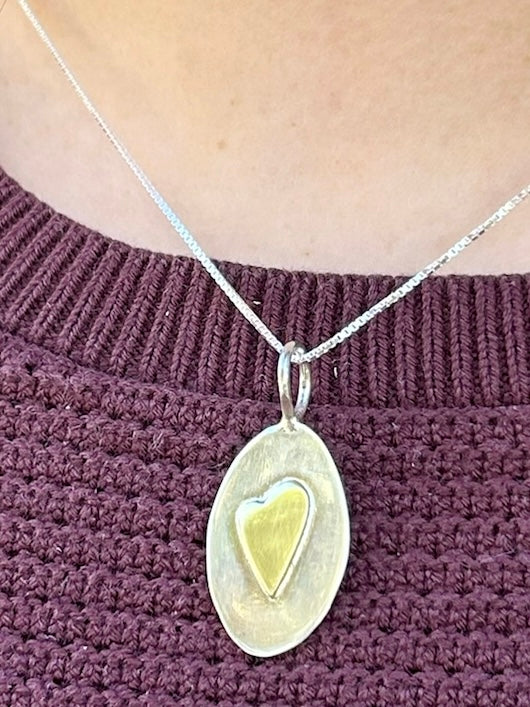 Sculpted Heart Pendant