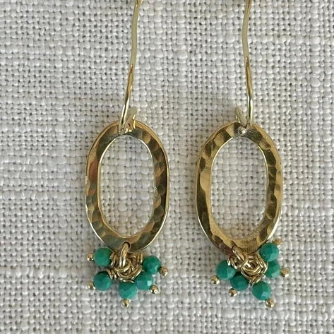 Turquoise Cluster Drops