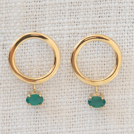 Aurelia Green Onyx Drops