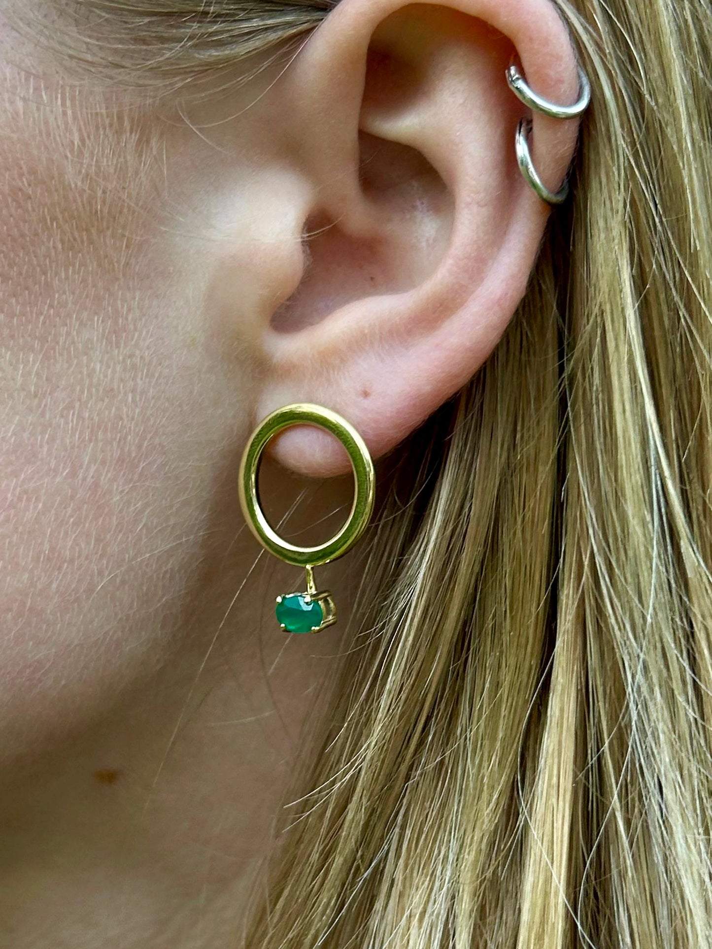 Aurelia Green Onyx Drops