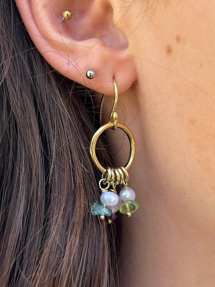 Lyra Cluster Hoop Drops
