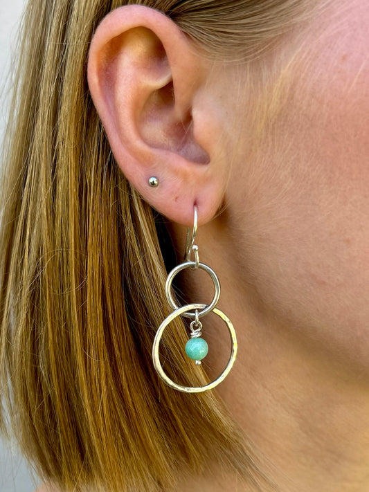 Blue Bay Ring Earrings