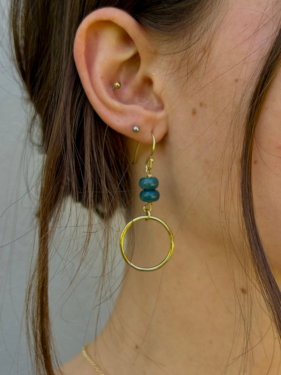 Indigo Aura Hoop Drops
