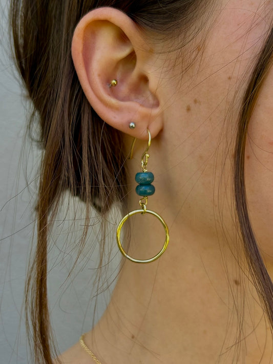 Indigo Aura Hoop Drops