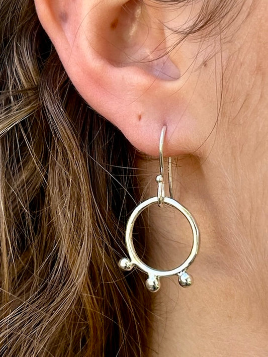 Dewdrop Hoop Earrings