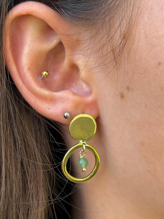 Sage Disc Studs