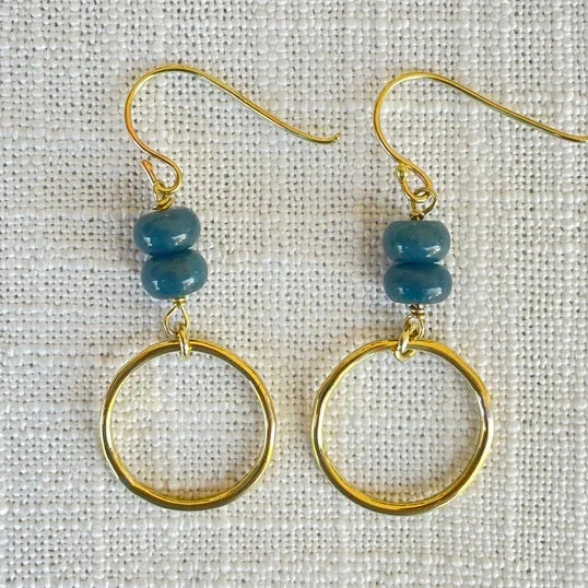 Indigo Aura Hoop Drops