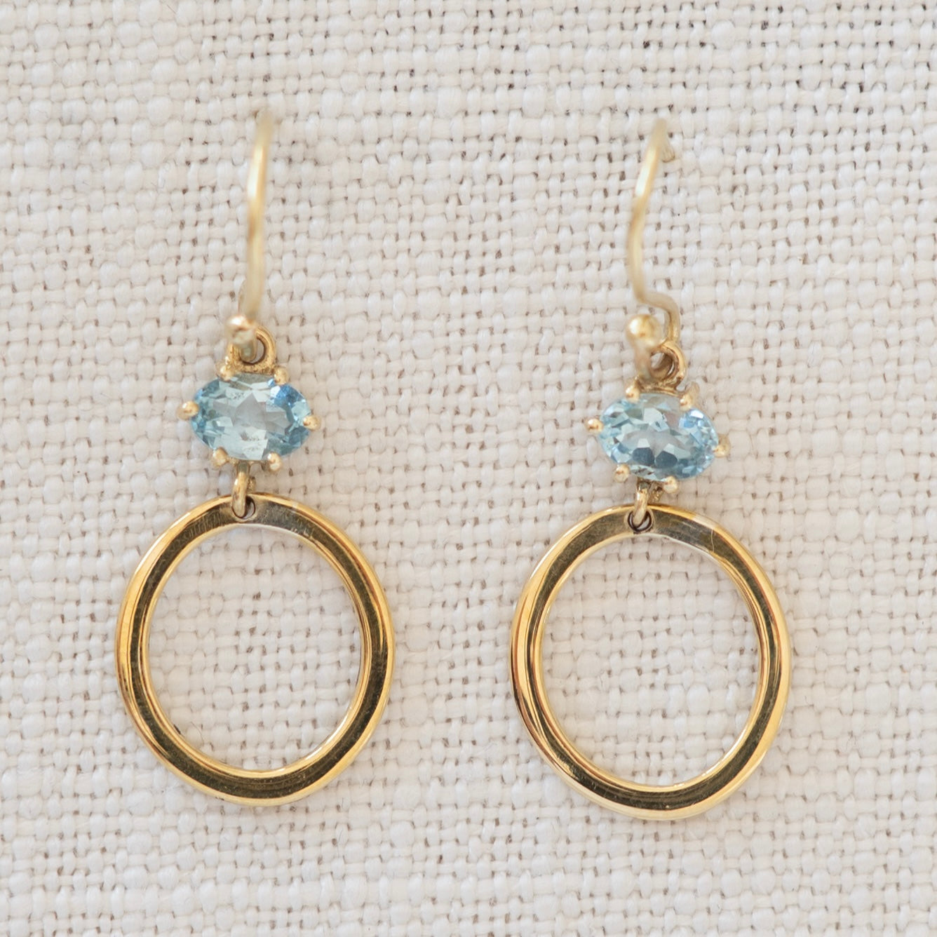 Sky Blue Topaz Orb Drops